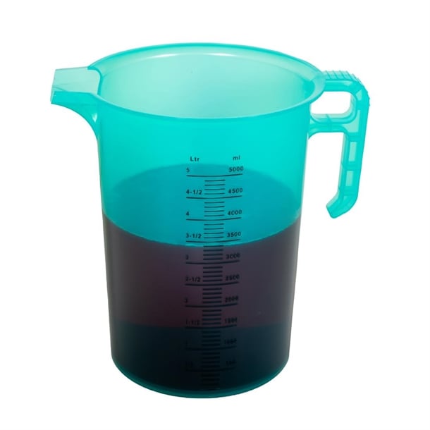 Pro-Measures Polypropylene Measuring Jug Green 5Ltr hp865