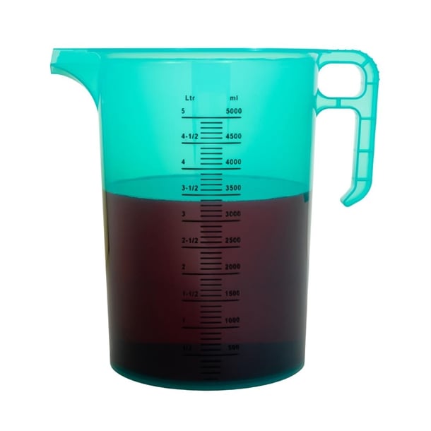 Pro-Measures Polypropylene Measuring Jug Green 5Ltr hp865