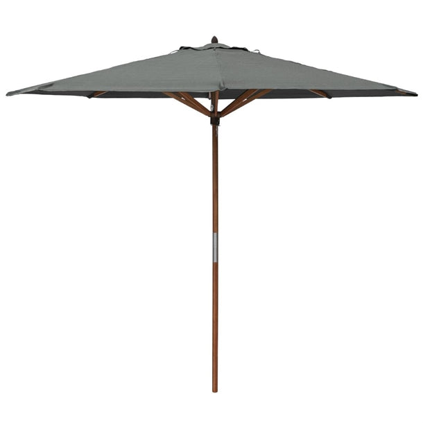 Rowlinson Willington Wooden Parasol Grey 2.7m hp883
