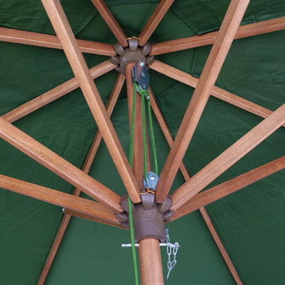 Rowlinson Picnic Table with Green Parasol 2.7m & Base 15kg p_hp889