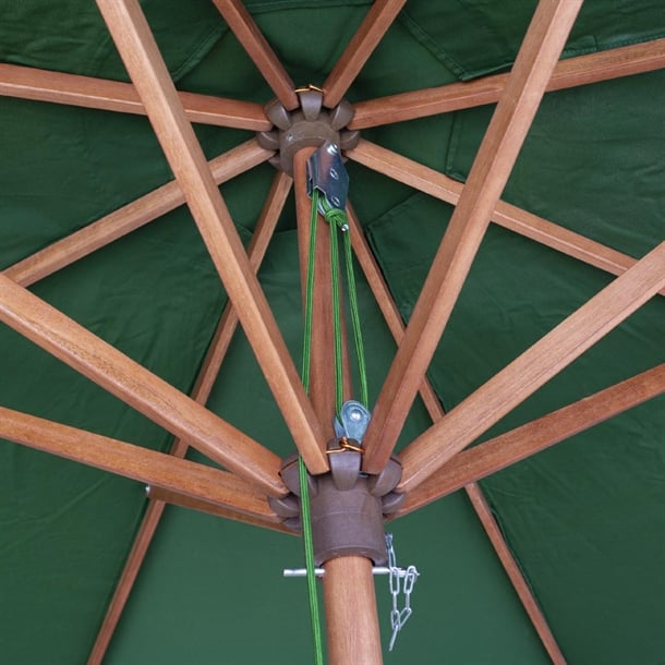 Rowlinson Picnic Table with Green Parasol 2.7m p_hp888
