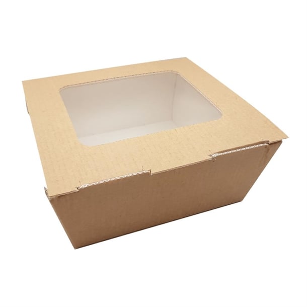 Huhtamaki Taste Medium Food to Go Box with window (270 Pack) hp956