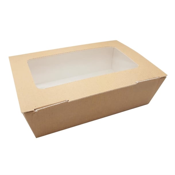 Huhtamaki Taste Large Food to Go Box (with Window Pack) (180 Pack) hp957