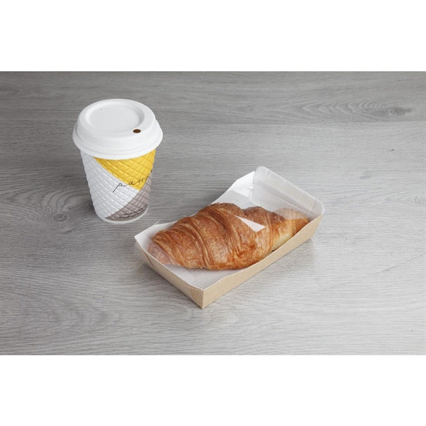 Huhtamaki Taste Croissant Tray with PET Film 'Sneezeguard' (320 Pack) hp963