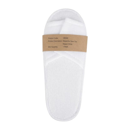 Mitre Essentials Slipperlite Open Toe Slippers White hr095
