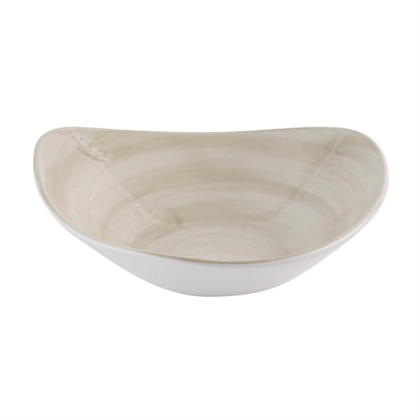 Churchill Stonecast Canvas Natural Lotus Bowls 228mm (12 Pack) hr362