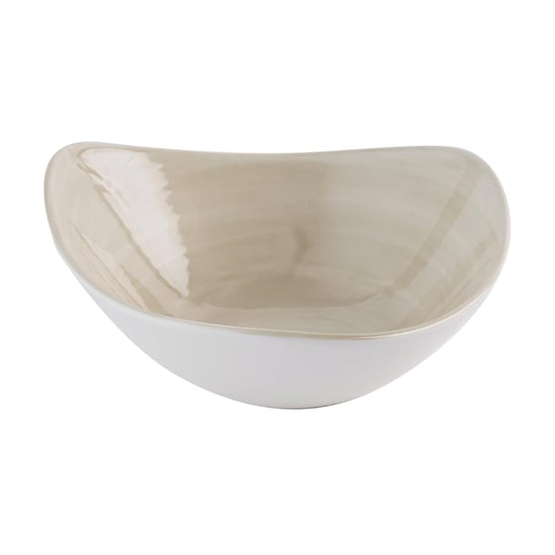 Churchill Stonecast Canvas Natural Lotus Bowls 177mm (12 Pack) hr363