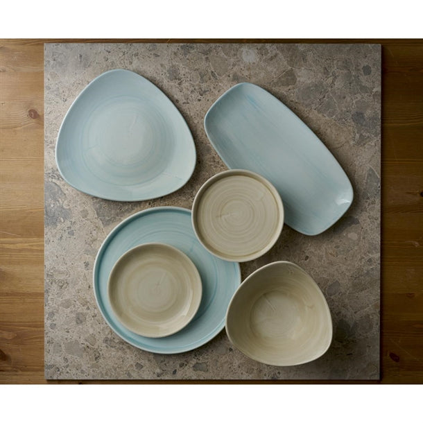 Churchill Stonecast Canvas Natural Lotus Bowls 177mm (12 Pack) hr363