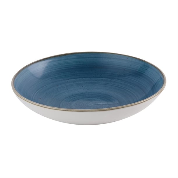 Churchill Stonecast Java Blue Evolve Coupe Bowls 247mm (12 Pack) hr384