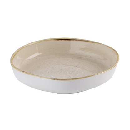 Churchill Stonecast Nutmeg Cream Organic Walled Bowls 232mm (6 Pack) hr402