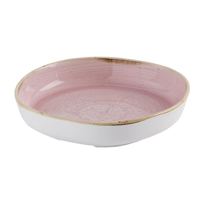 Churchill Stonecast Petal Pink Organic Walled Bowls 232mm (6 Pack) hr406