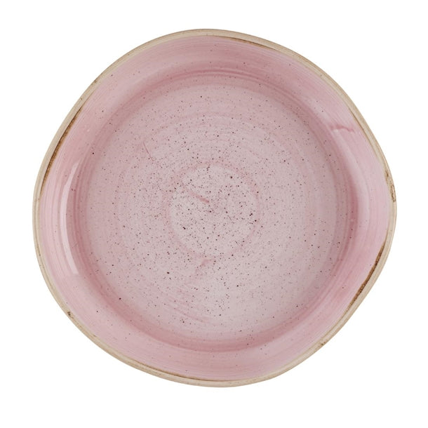 Churchill Stonecast Petal Pink Organic Walled Bowls 232mm (6 Pack) hr406