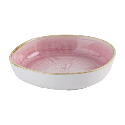 Churchill Stonecast Petal Pink Organic Walled Bowls 197mm (6 Pack) hr407