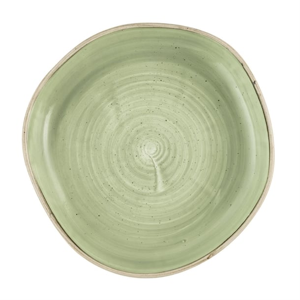 Churchill Stonecast Sage Green Organic Walled Bowls 232mm (6 Pack) hr417