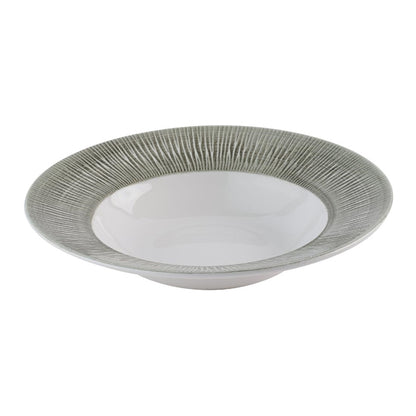 Churchill Bamboo Ceramic Spinwash Alpine Wide Rim Bowls 280mm (12 Pack) hr433