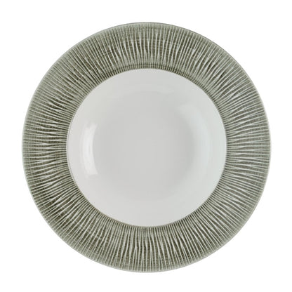 Churchill Bamboo Ceramic Spinwash Alpine Wide Rim Bowls 280mm (12 Pack) hr433