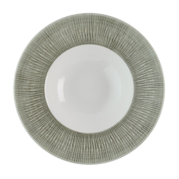 Churchill Bamboo Ceramic Spinwash Alpine Wide Rim Bowls 231mm (12 Pack) hr434