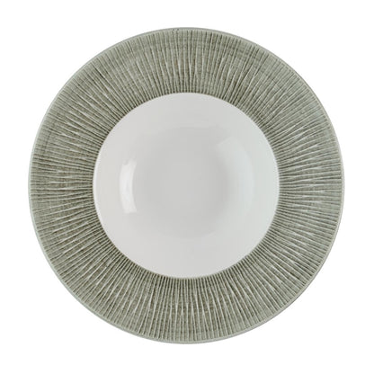 Churchill Bamboo Ceramic Spinwash Alpine Wide Rim Bowls 231mm (12 Pack) hr434