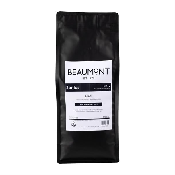 Beaumont No.2 Santos Coffee Beans 1kg hs529