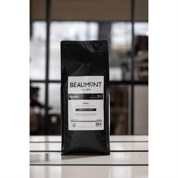 Beaumont No.2 Santos Coffee Beans 1kg hs529