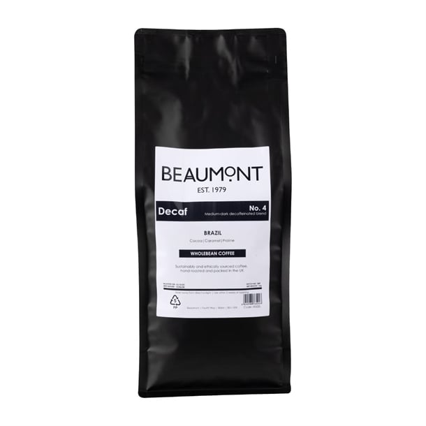 Beaumont No.4 Decaf Coffee Beans 1kg hs535