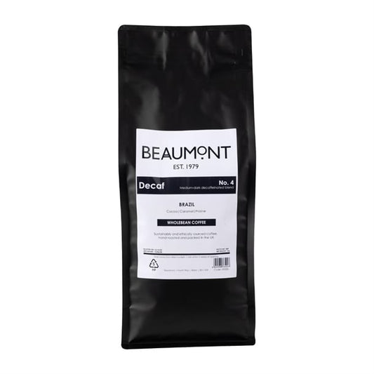 Beaumont No.4 Decaf Coffee Beans 1kg hs535