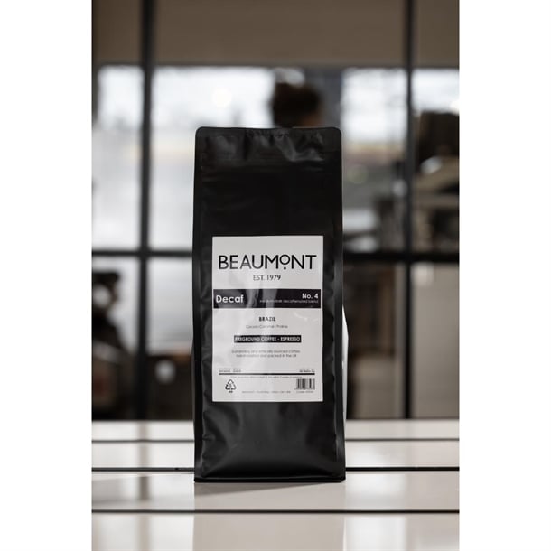 Beaumont No.4 Decaf Coffee Espresso Grind 1kg hs536