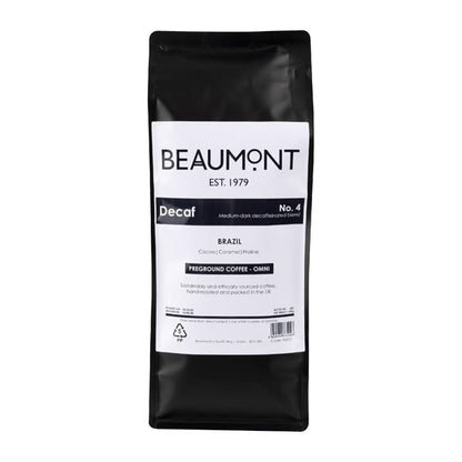 Beaumont No.4 Decaf Coffee Omni Grind 500g hs537