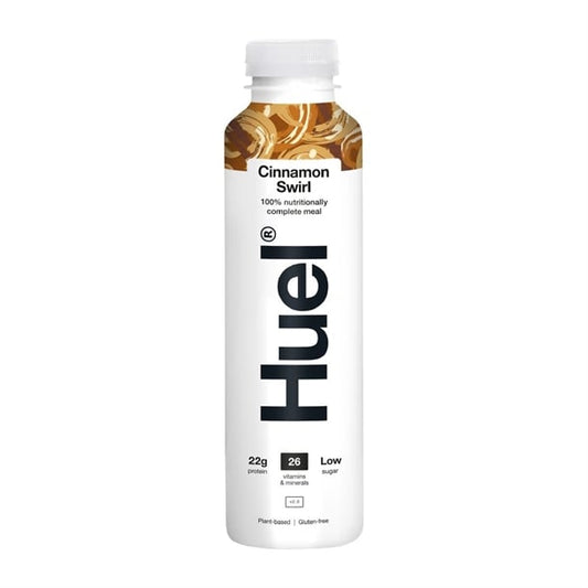 HUEL 100% Nutritionally Complete Meal Drink - Cinnamon Swirl 500ml (8 pack) hs545
