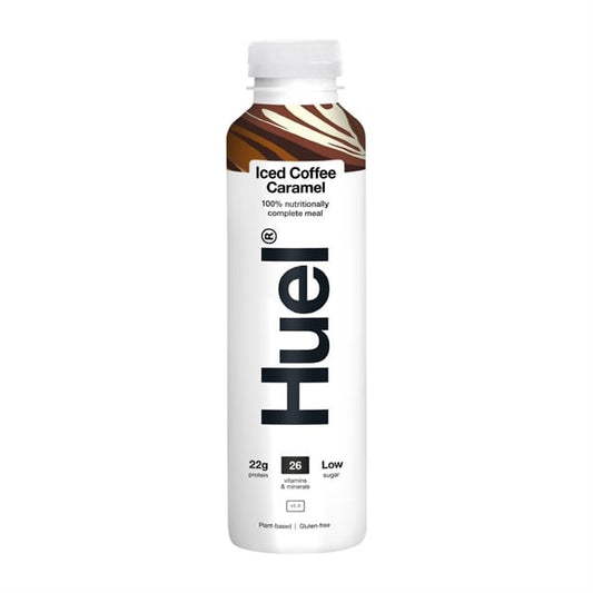 HUEL 100% Nutritionally Complete Meal Drink - Iced Coffee Caramel 500ml (8 pack) hs547