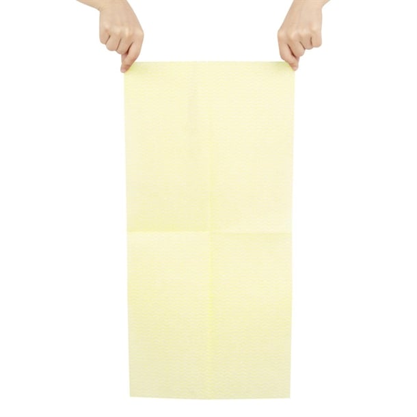 Jantex Non-Woven Cloths Yellow (50 Pack) hs595