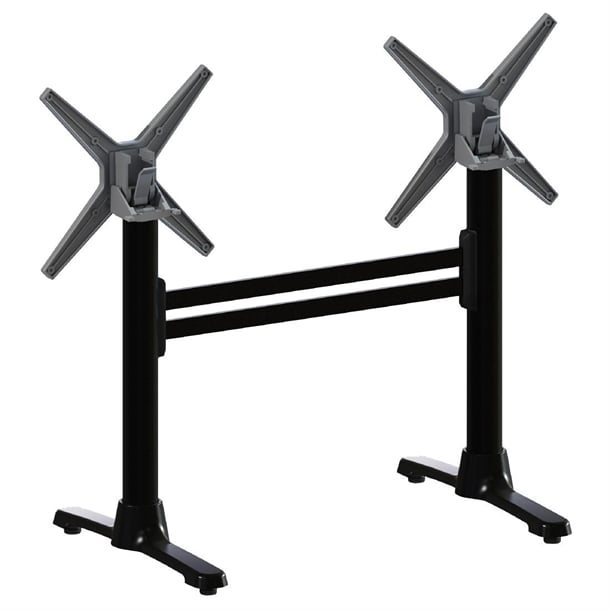 FLAT Auto Adjust ST22 Double Dining Table Base Black FlipTop hs720
