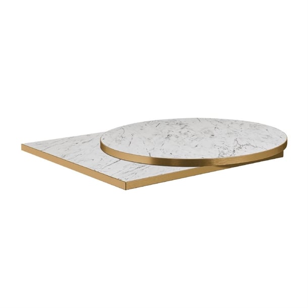 Omega Square Laminate Table Top White Carrara Marble p_hs761