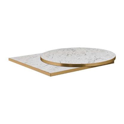 Omega Square Laminate Table Top White Carrara Marble p_hs761