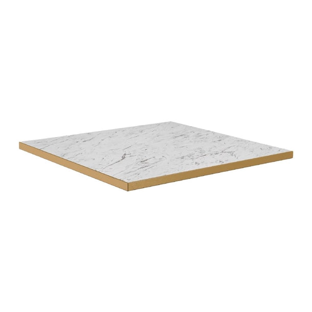 Omega Square Laminate Table Top White Carrara Marble p_hs761