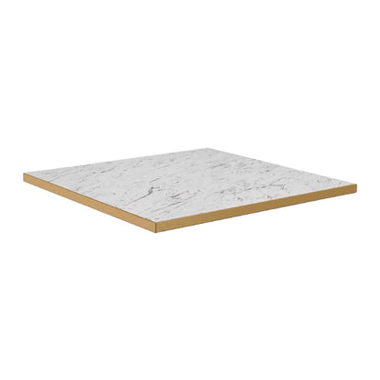 Omega Square Laminate Table Top White Carrara Marble p_hs761