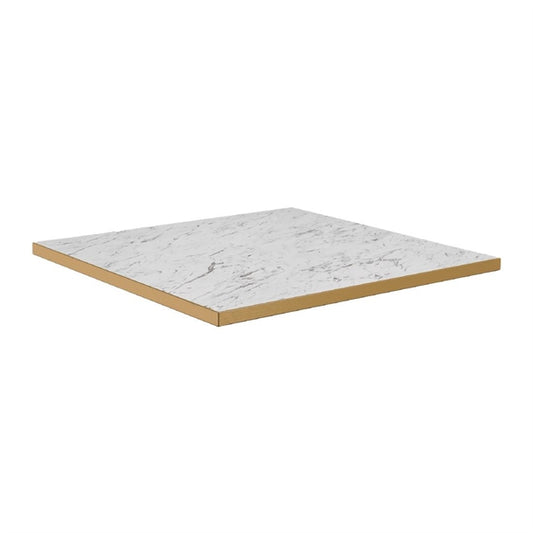 Omega Square Laminate Table Top White Carrara Marble p_hs761