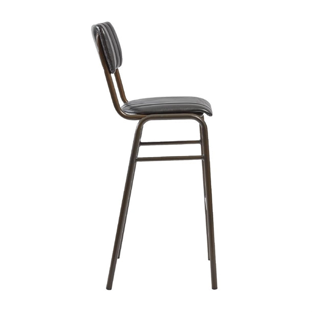Tavo Stacking Bar Stool Vintage Black (2 Pack) hs783