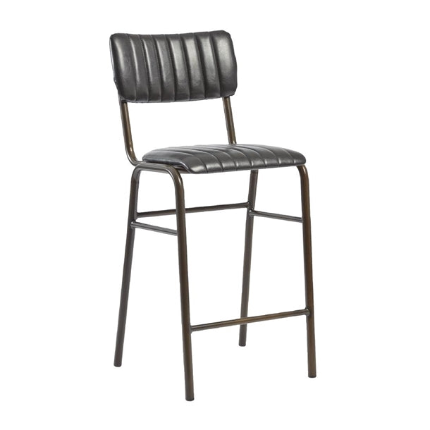 Tavo Stacking Mid Bar Stool Vintage Black (2 Pack) hs789