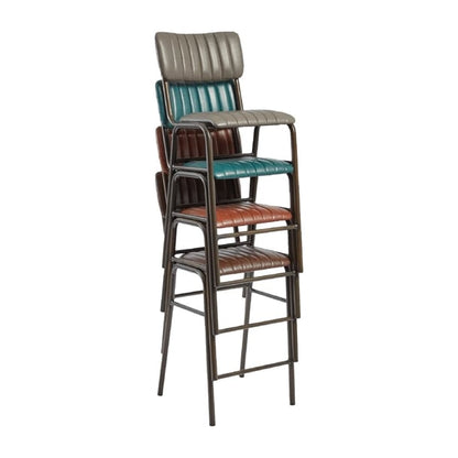 Tavo Stacking Mid Bar Stool Vintage Tan (2 Pack) hs793