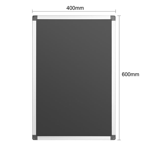 Olympia Black Magnetic Board 400x600mm hs806