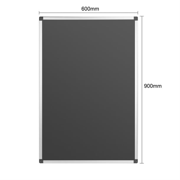 Olympia Black Magnetic Board 600x900mm hs807