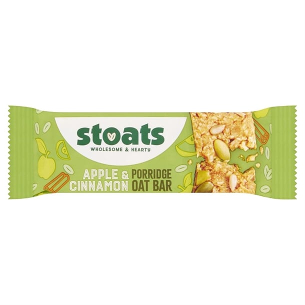 Stoats Apple & Cinnamon Oat Bars 42g (24 Pack) hs858