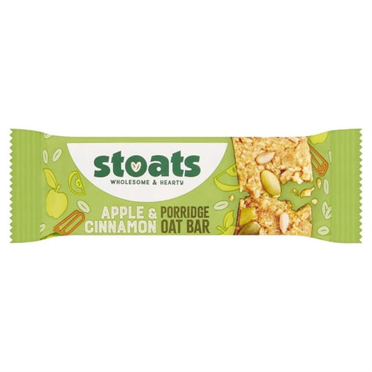Stoats Apple & Cinnamon Oat Bars 42g (24 Pack) hs858