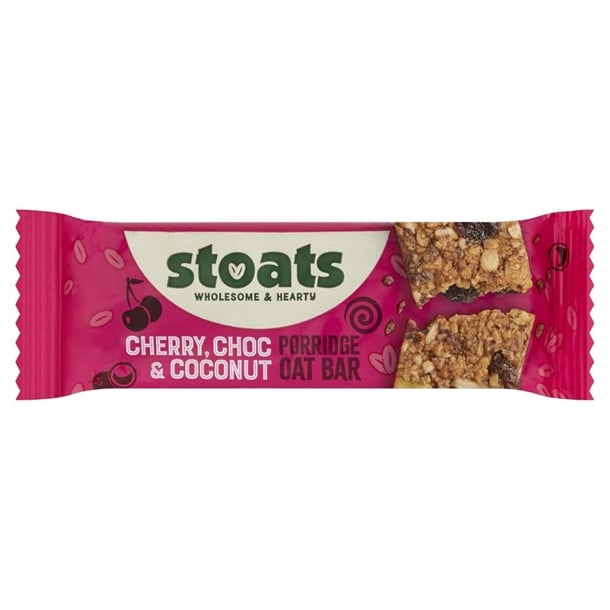 Stoats Cherry, Choc & Coconut Oat Bars 42g (24 Pack) hs860