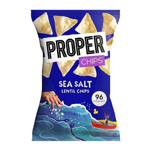 Properchips Impulse Sea Salt Lentil Chips 20g (24 Pack) hs875
