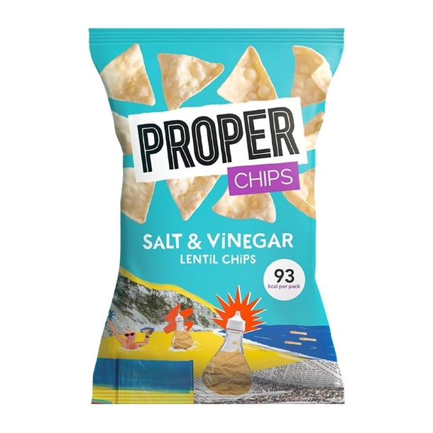 Properchips Impulse Salt & Vinegar Lentil Chips 20g (24 Pack) hs876