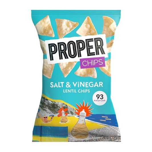 Properchips Impulse Salt & Vinegar Lentil Chips 20g (24 Pack) hs876