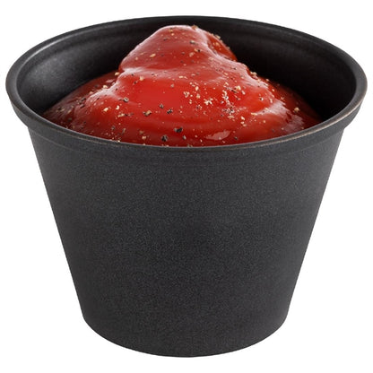 APS Dip Bowls Grey/Black 60ml (6 Pack) hs937