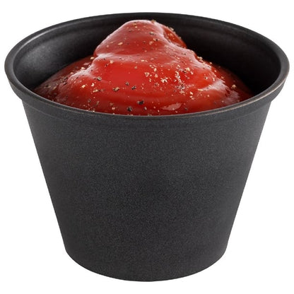APS Dip Bowls Grey/Black 60ml (6 Pack) hs937